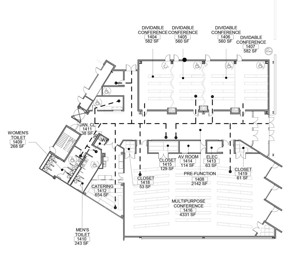 Conference center layout image